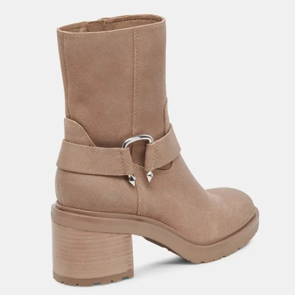 Dolce Vita Camros Buckled Moto Ankle Boots Size 6.5 New